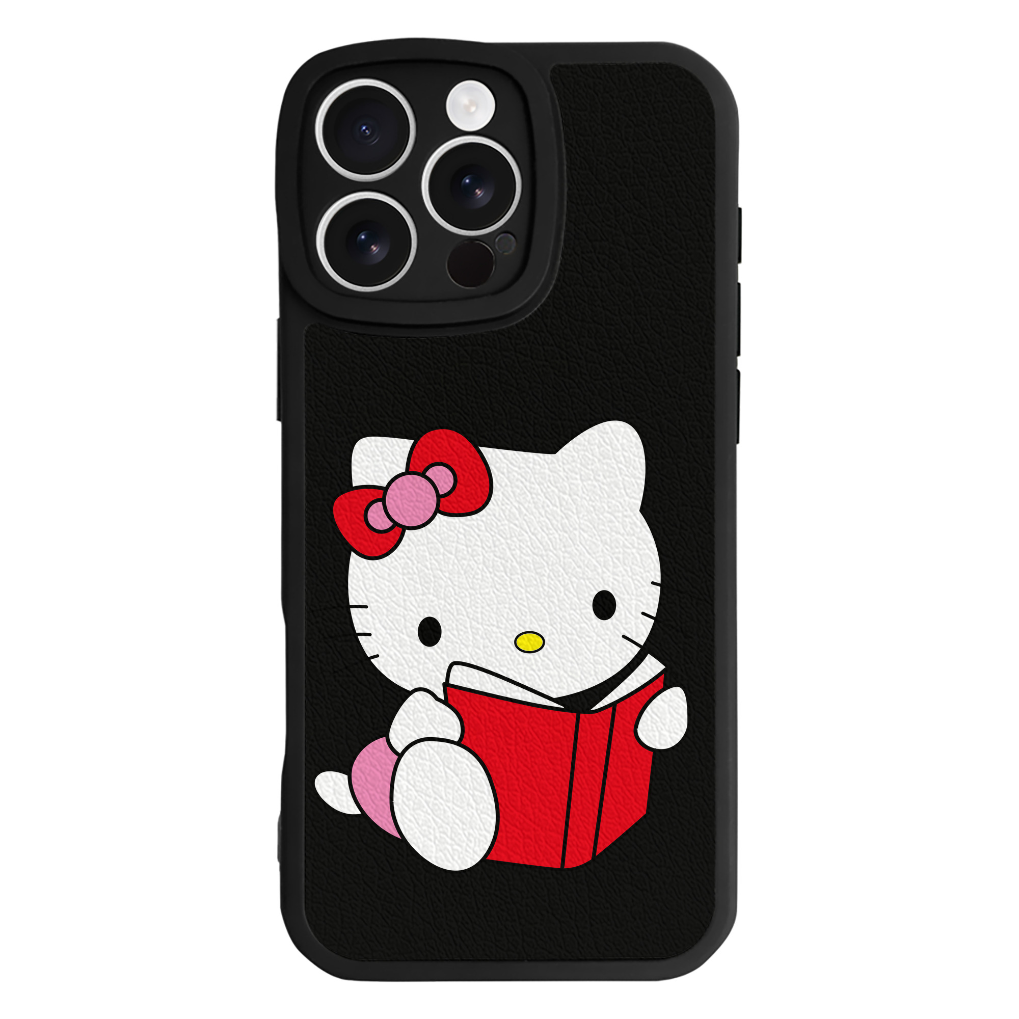 （画像用） Hello Kitty ハローキティ 【iPhone 16シリーズ対応】シリコンスマホケース（レザー調） 材質：シリコン